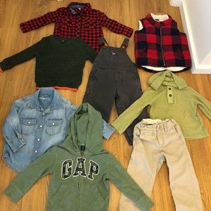 Lot: Gap/Osh Kosh/Gymboree toddler boy fall/winter